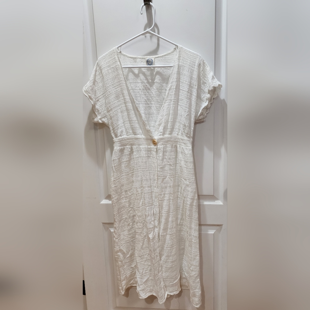 Blue Rain linen duster